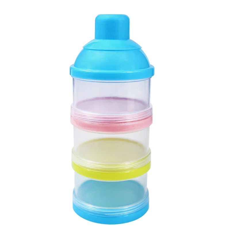 
Baby Three Grid Milk Powder Bottle Feeding Box Formula Dispenser Food Container Toddler Food Storage Box for kids 