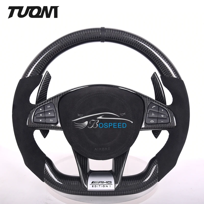 Car interior modification carbon fiber W205 CLE GLE A45 steering wheel for mercedes Benz