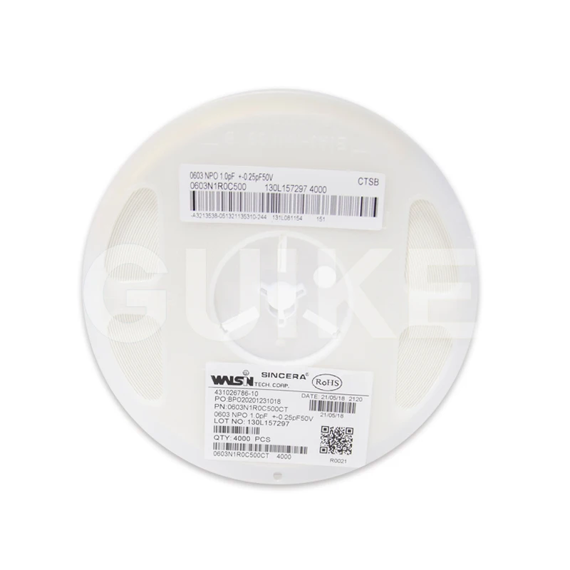 0603-1608 0.25% 1PF 50V NPO motors power fan high voltage ceramic battery running ac starting price electrolytic super capacitor