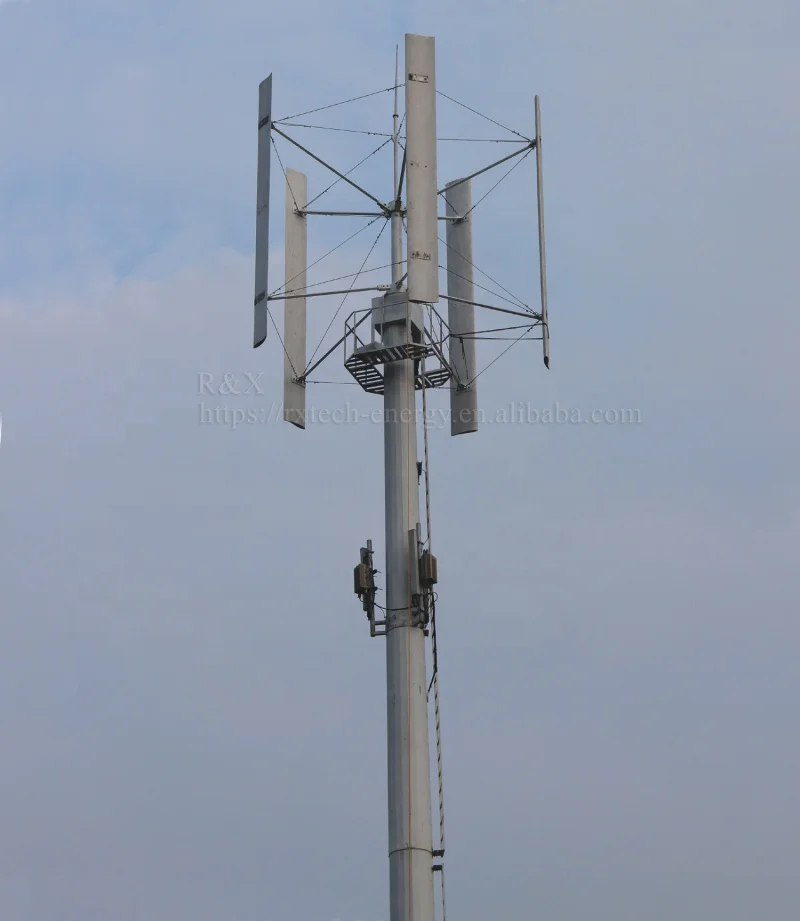 Wind Energ H Type Wind Turbine 24V 48V 2.5KW 5KW Vertical Wind Turbine Generator for Roof