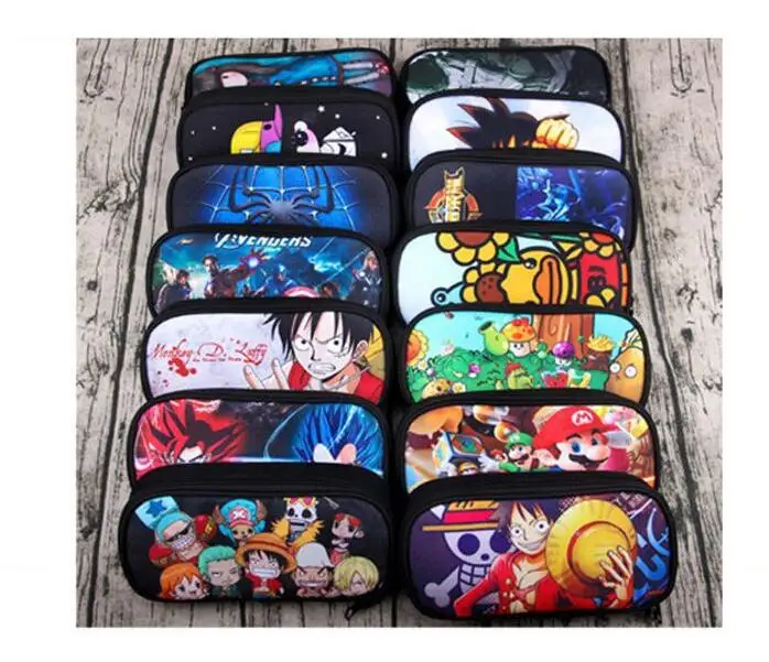 
Moq 1 pc custom printing pattern pencil bag pencil case with zipper for teens boys girls school students 