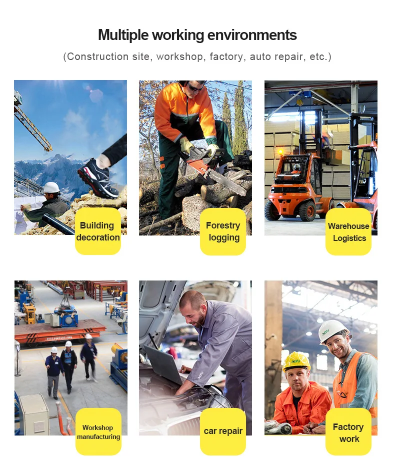 Dian Sen OME Customized New Modal Mens Women Sneakers Work Boots Steel Toe Sports Safety Shoes