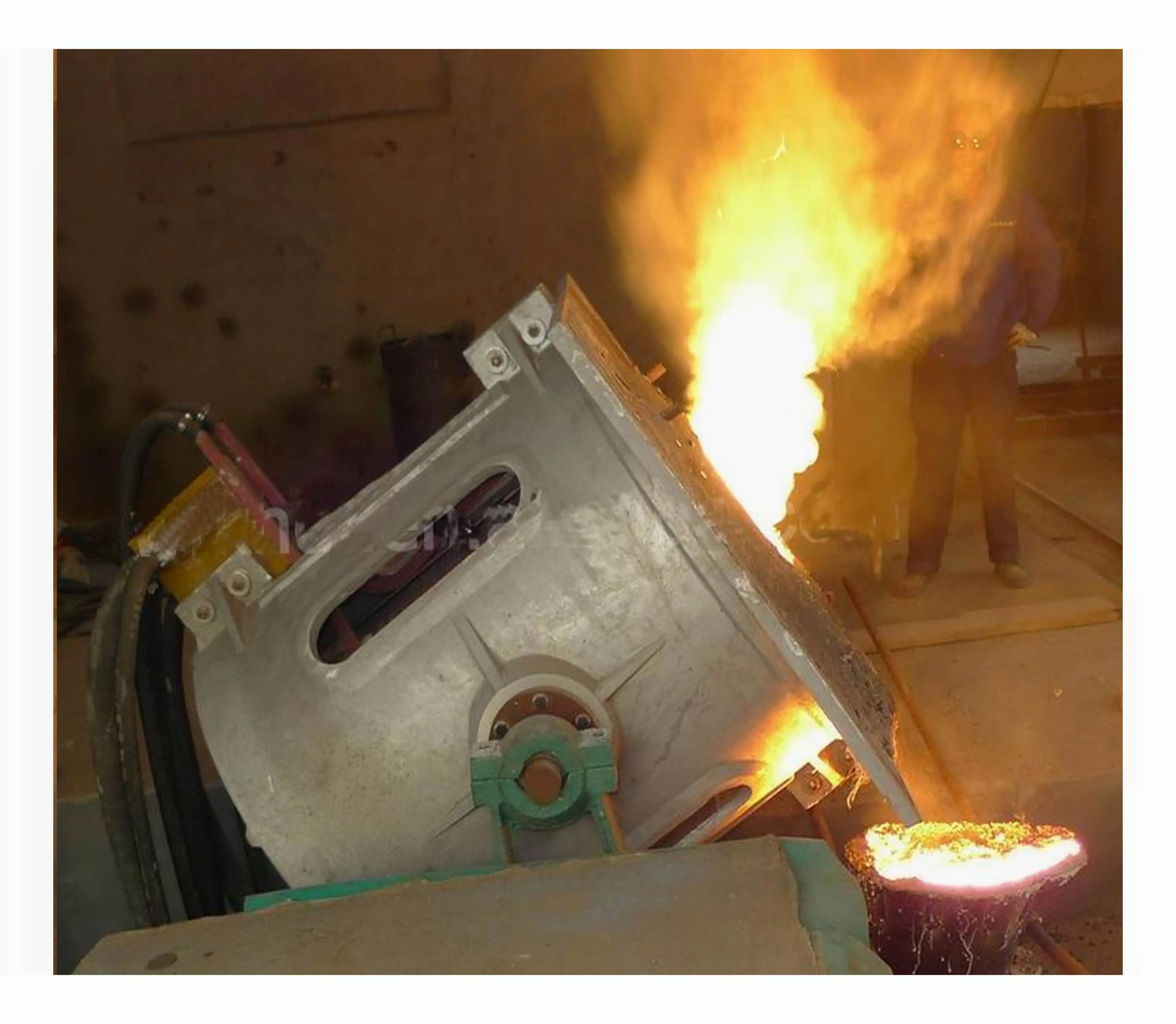 Hot Selling 1ton Induction Metal Melting Furnace Melt Large Steel Furnace