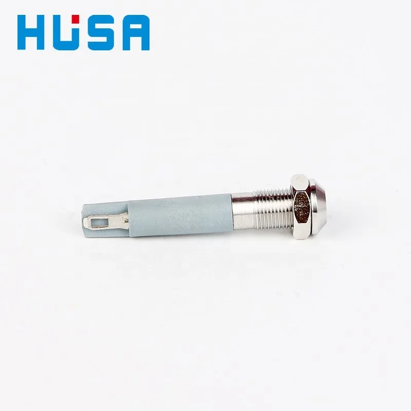  6mm mini hole diameter Metal pilot light waterproof led indicator lamp with 15cm cable pr pins Red Green blue yellow white