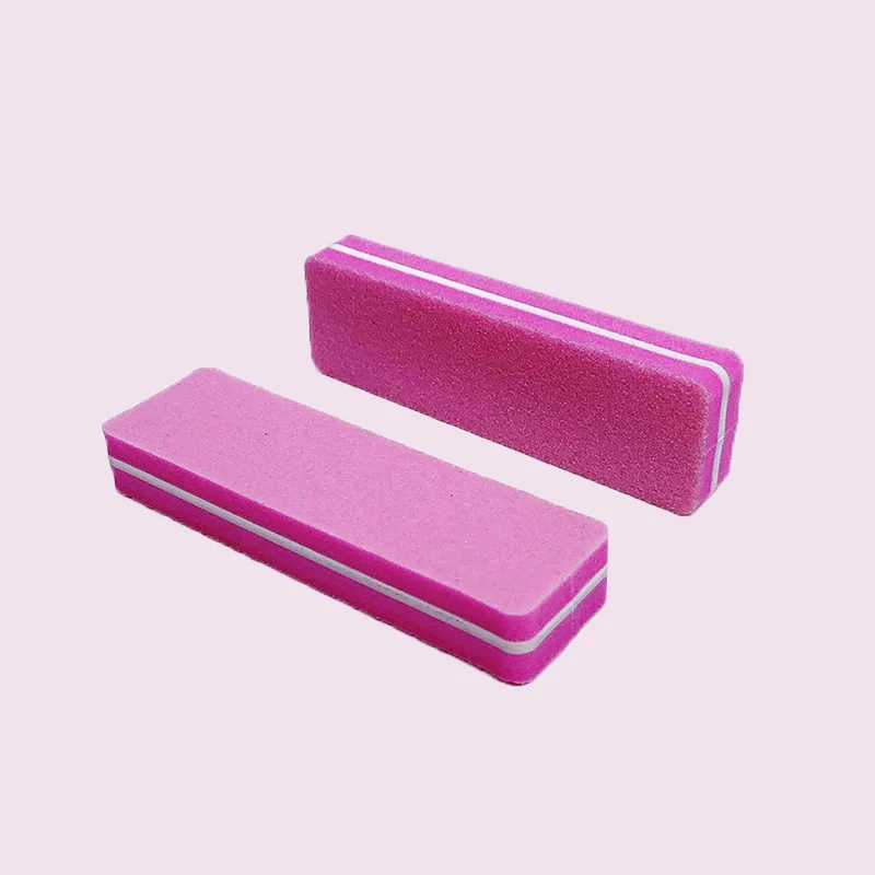 Customized 80 150 Double Sides Disposable Nail File Buffer Sanding Block Manicure Tool For Nail Beauty Salon