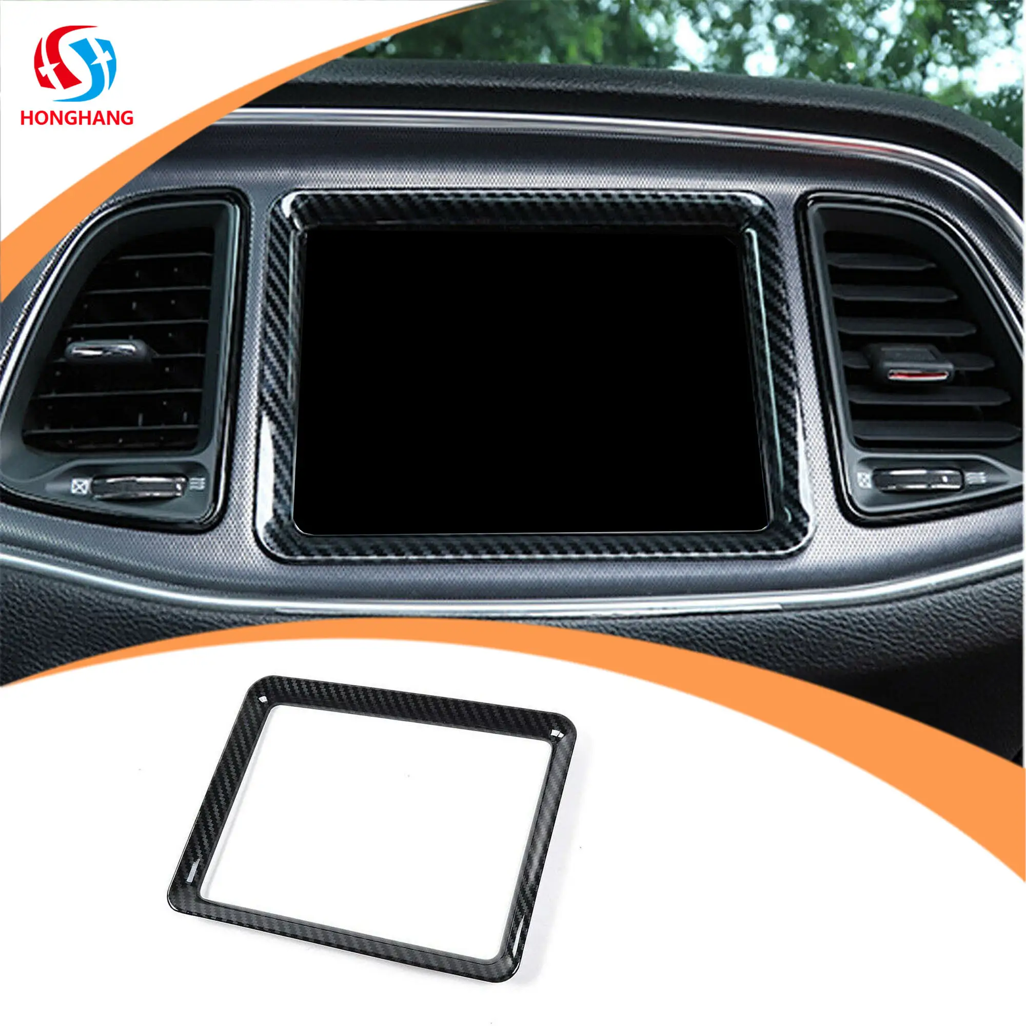 Honghang Factory Wholesale Auto Parts Decorative Body Parts  Navigation Stand for Dodge Challenger Accessories 2015-2020