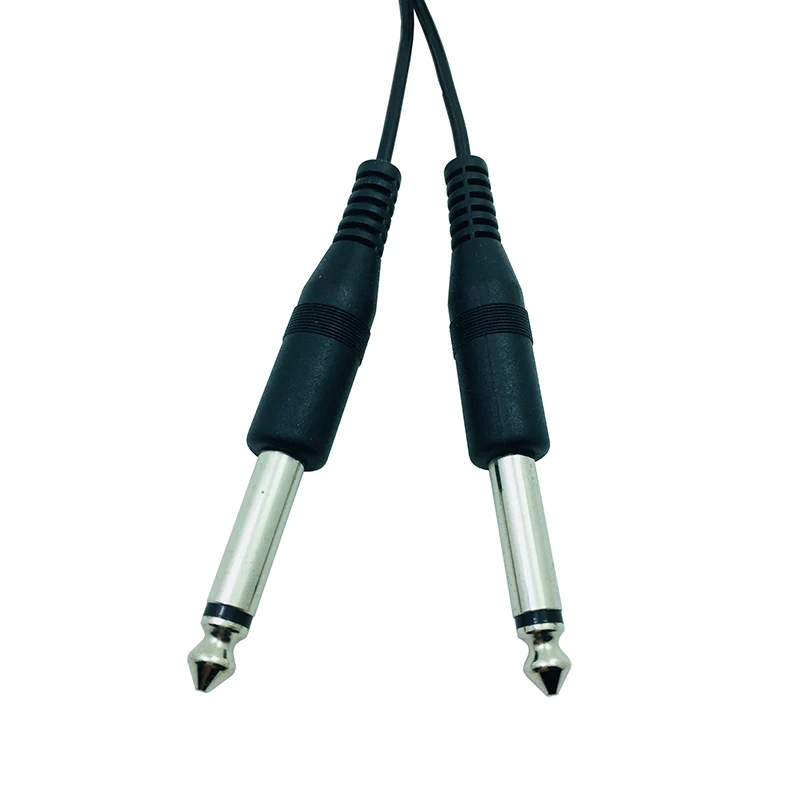 TRS 6.35 stereo to 2*6.35 mono microphone cable connector ofc guitar cable audio jack cable