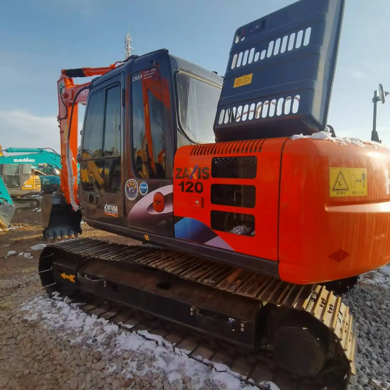 Hitachi excavator zaxis 120-6 zx70 ex120 ex200 used excavators Japan Multifunction Powerful Force 12ton Hitachi Excavator 120