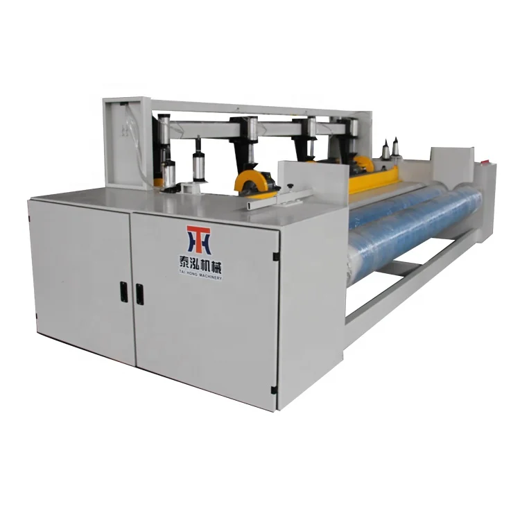 
China Manufacturer Fully Automatic Customized Polyester Fabric Felt Cutting And Winding Machine 