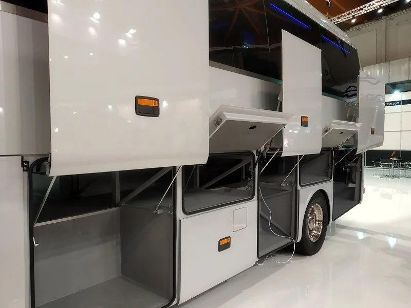 Pneumatic luggage cabin door lids for coach from professional chinese bus door manufacturer