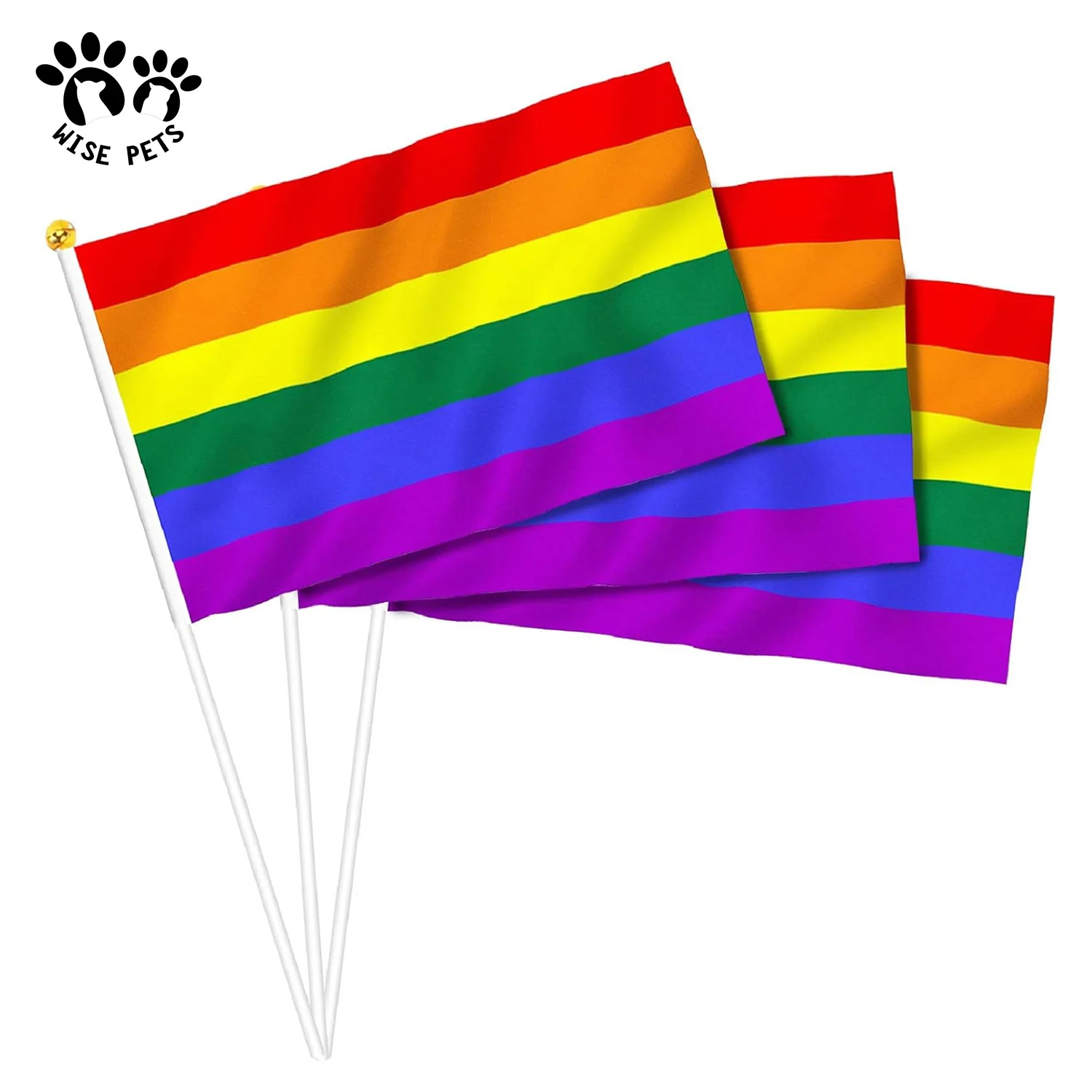 Manufacture Wholesale Fabric Floor Flags Advertising Banner Flag Cheap Mini Pole National Country Polyester Waving Hand Flag