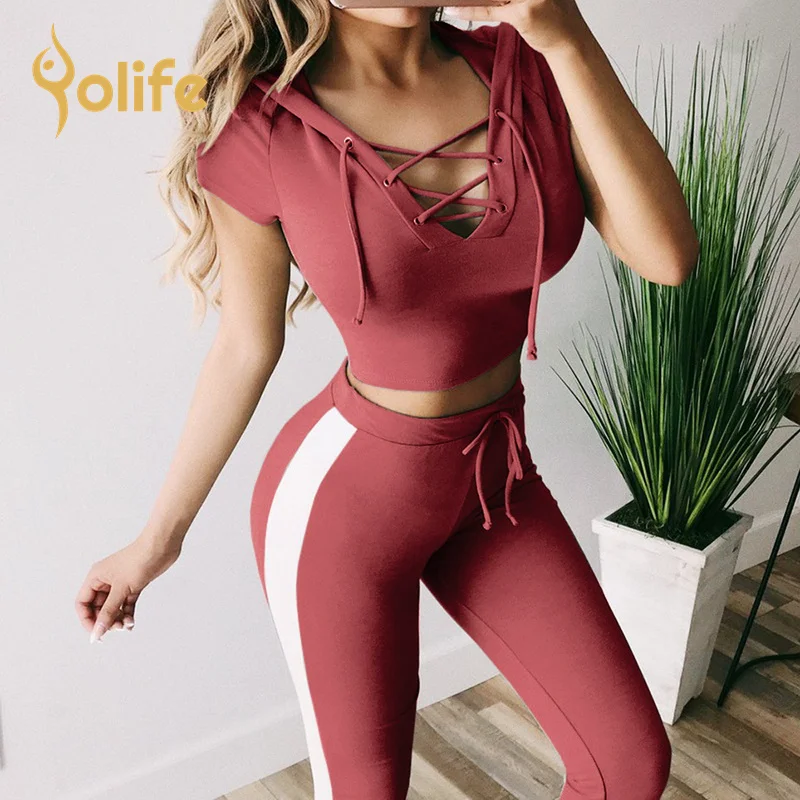 
Yolife womens tracksuit New Tracksuit For Women Yoga Suit eco friendly yoga clothing shark fitness crossfit apparel 