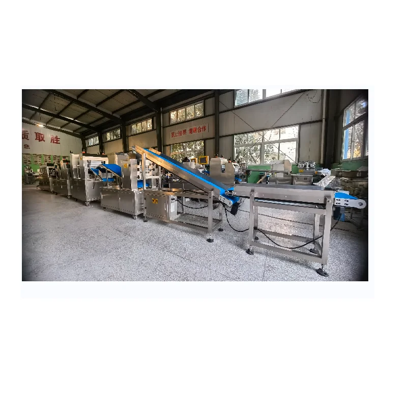 Full automatic pizza production line with pizza topping machine pizza base maker machine