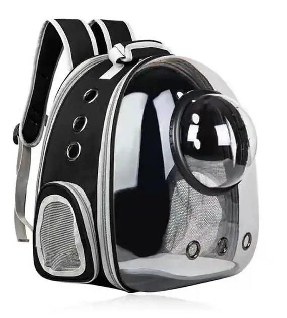 Transparent Pet Carrier Backpack Portable Small Dog Cat Pet Carrying Bag Clear Space Pet Backpack With spiracle