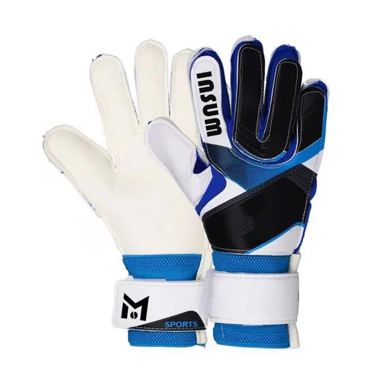 
China OEM Custom Professional Thick Green Goalkeeper Gloves with Finger Protection for Football Latex Goalkeeper Glove 