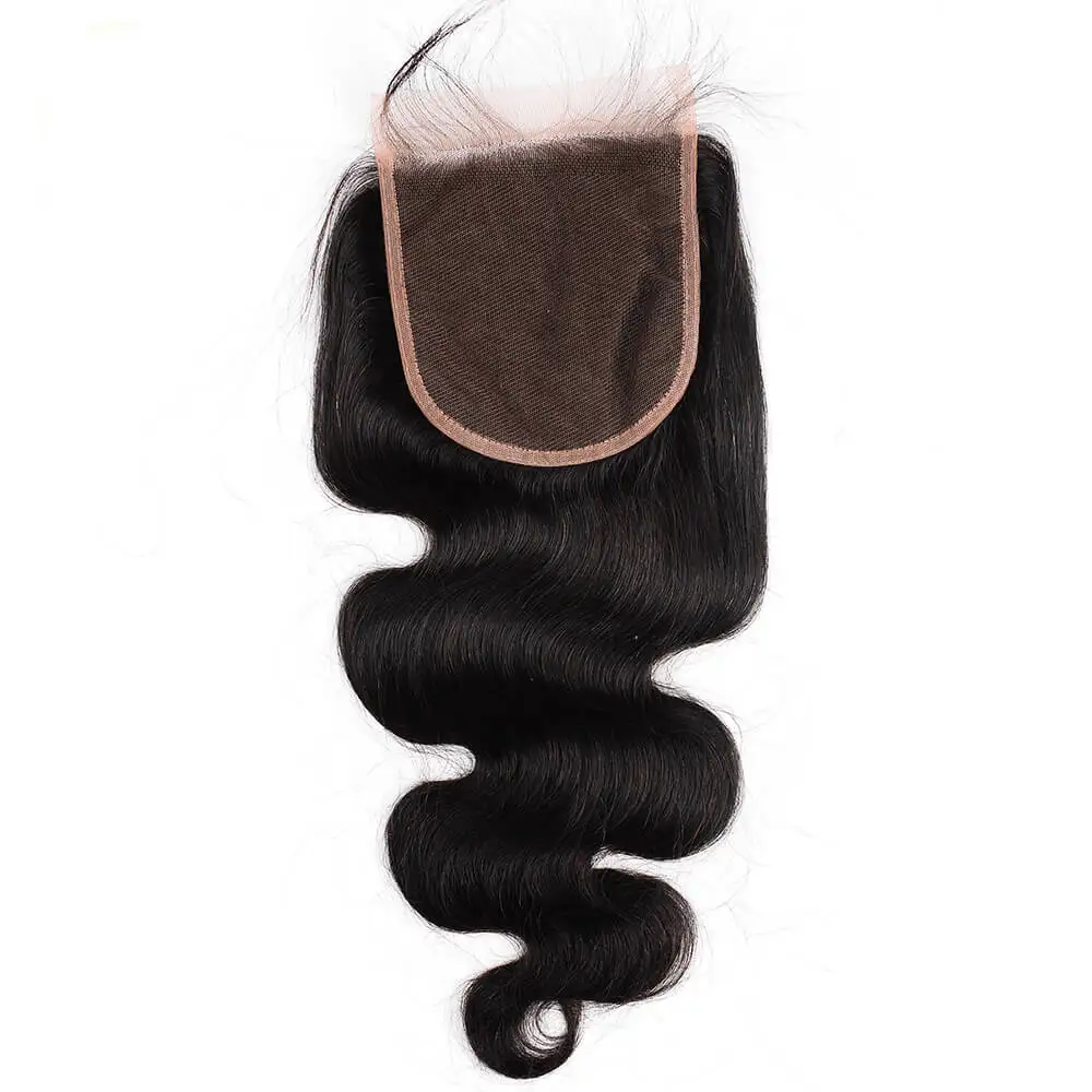 
hair bundles with closure 1B body wave 5*5 lace closure nusface 100% virgin human hair for women with baby hair 