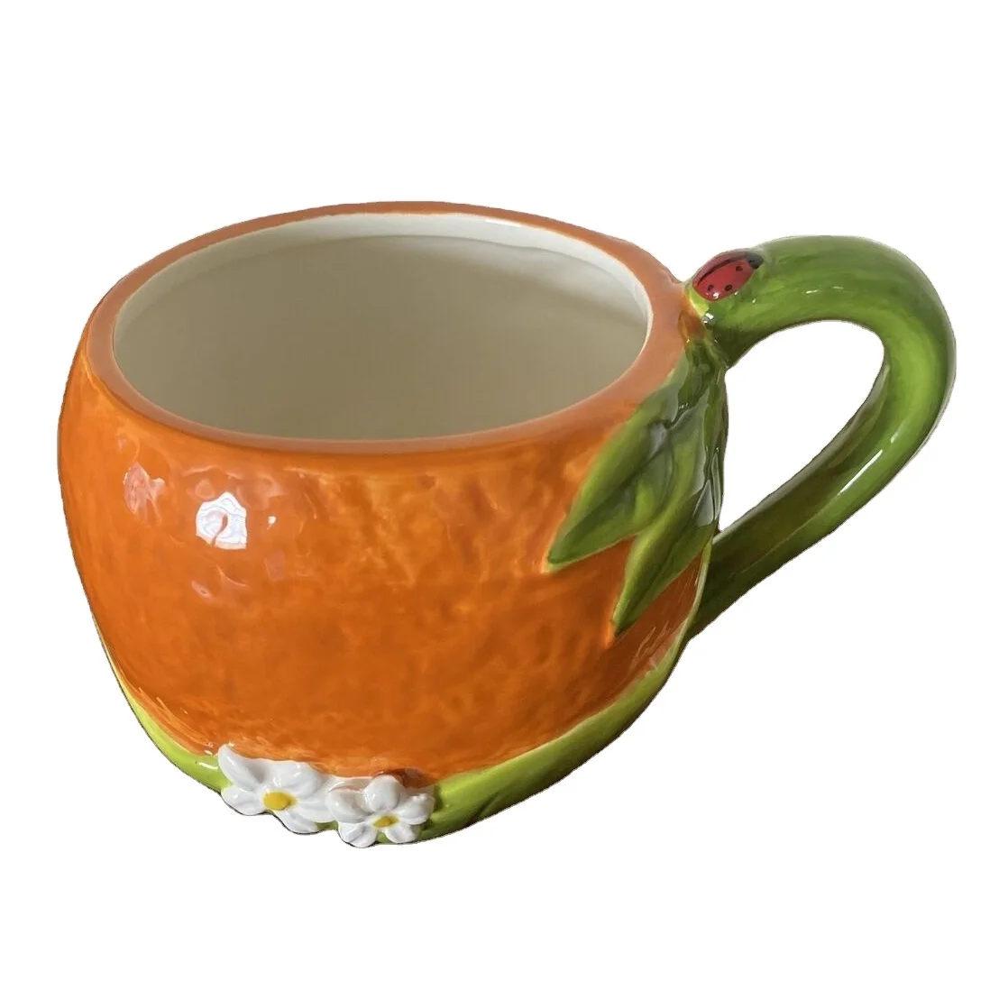 wholesale handmade cute 3d ceramic mugs 2021 fruit strawberry  mugs sublimation ceramic milk cup coffee cups