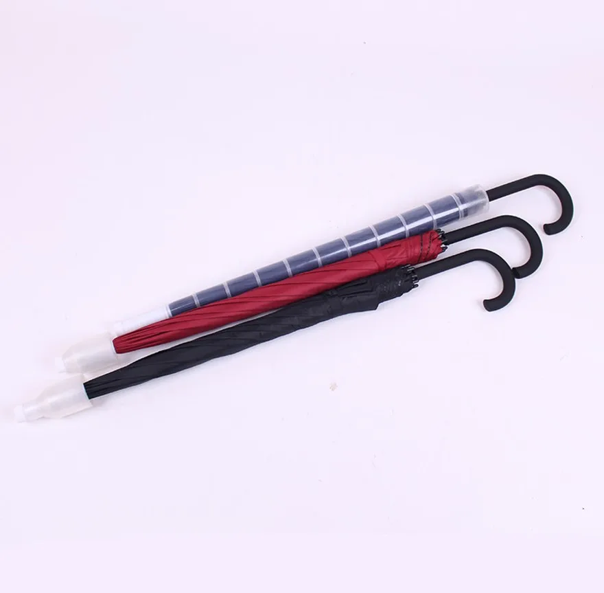 Customized handle outdoor Waterproof Cover 16K Straight Umbrella