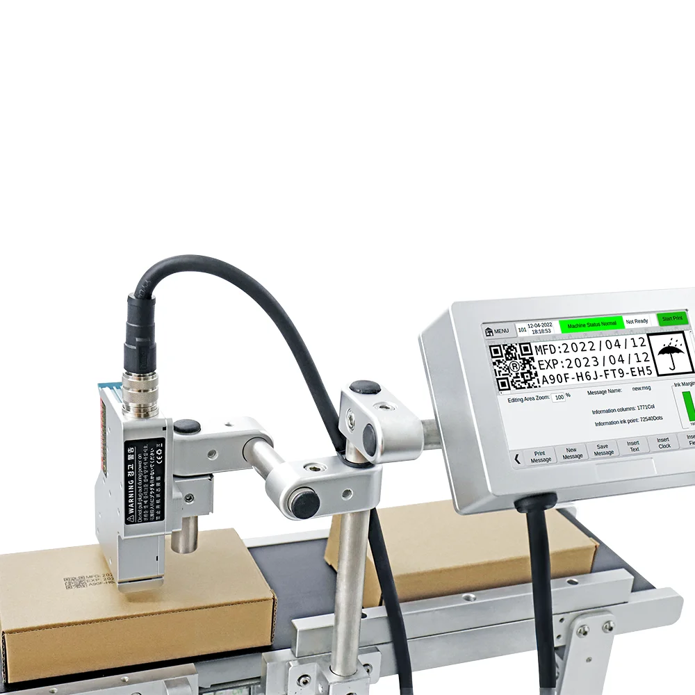 Kelier Factory Price Hot Sale Tij Online Inkjet Printer automatic numbering machine Expiry Date Stamping Machine