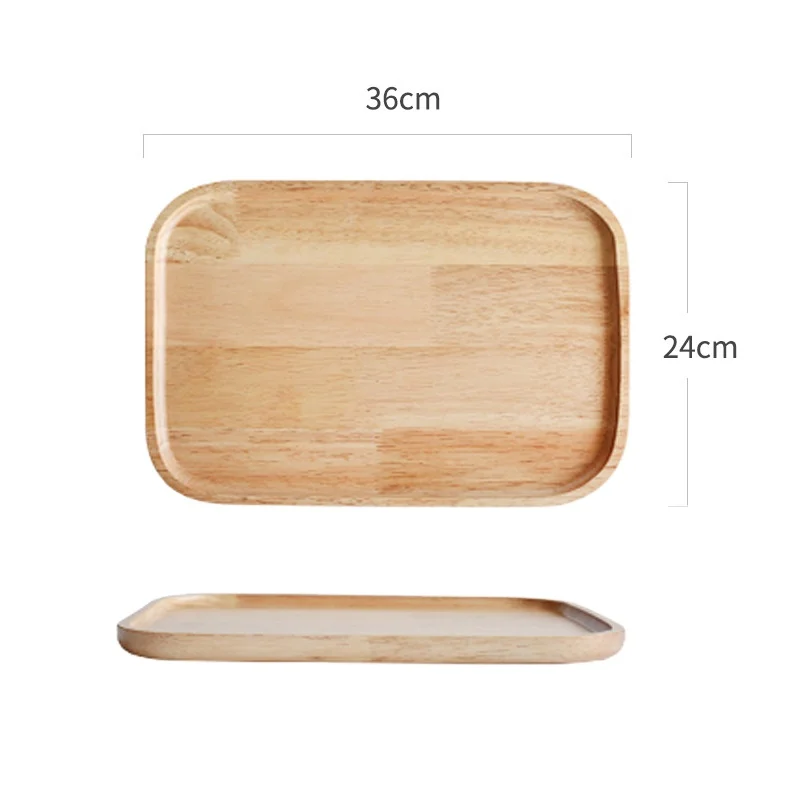 Simplicity High Quality Porcelain Wooden Pallet New Design Rectangle Tray for Packaging Plates and Dishes Wholesale