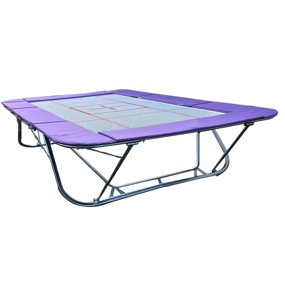 High Quality Fig Approved Double Mini-tramp with roller double track tramp for competition