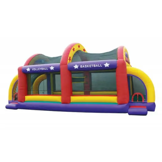 Commercial 5 Sports in 1 Place inflatable Giant Sports PLEX  inflatable multi function game field
