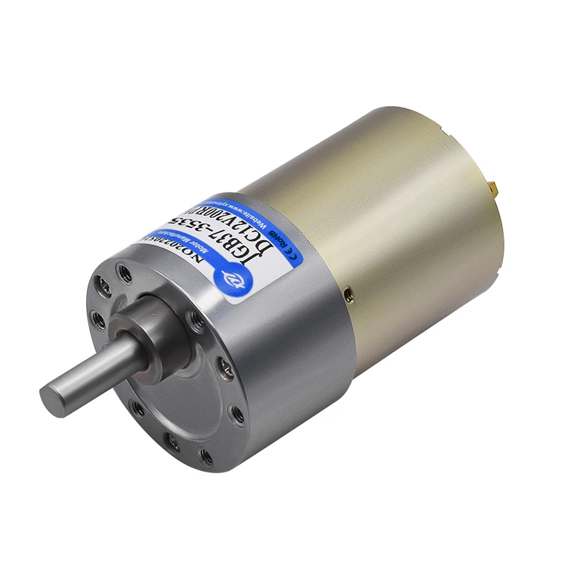 JGB37-520 JGB37-3535 Golden Long life full metal gear miniature brushed 12V 24V low speed DC motor