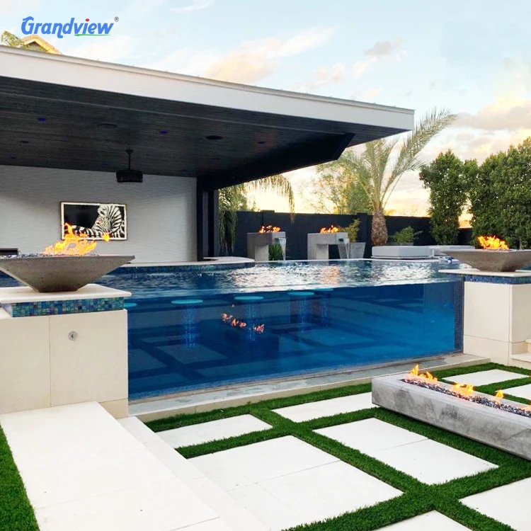 Acrylic Swimming Pool Home Roof Outdoor Villa Outdoor Infinite Swimming Structural Pool