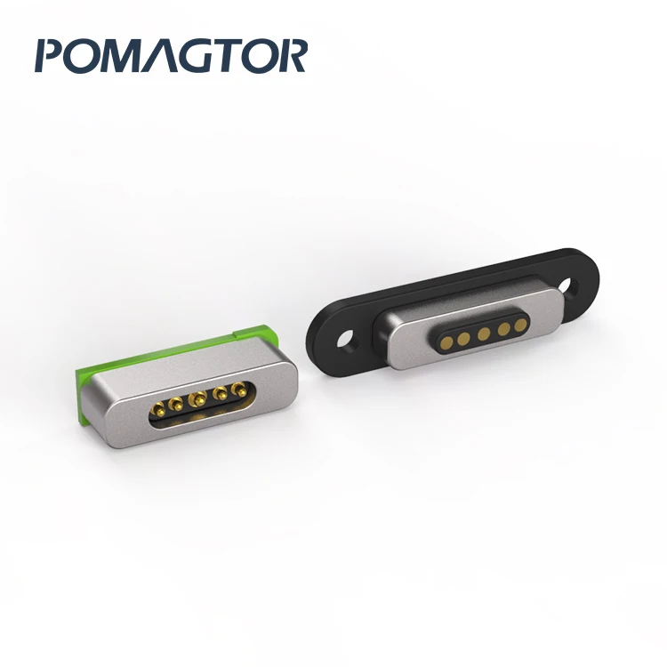 5 Pin  Magnetic  Connector Waterproof IP67 from Direct Manufacturer Pomagtor