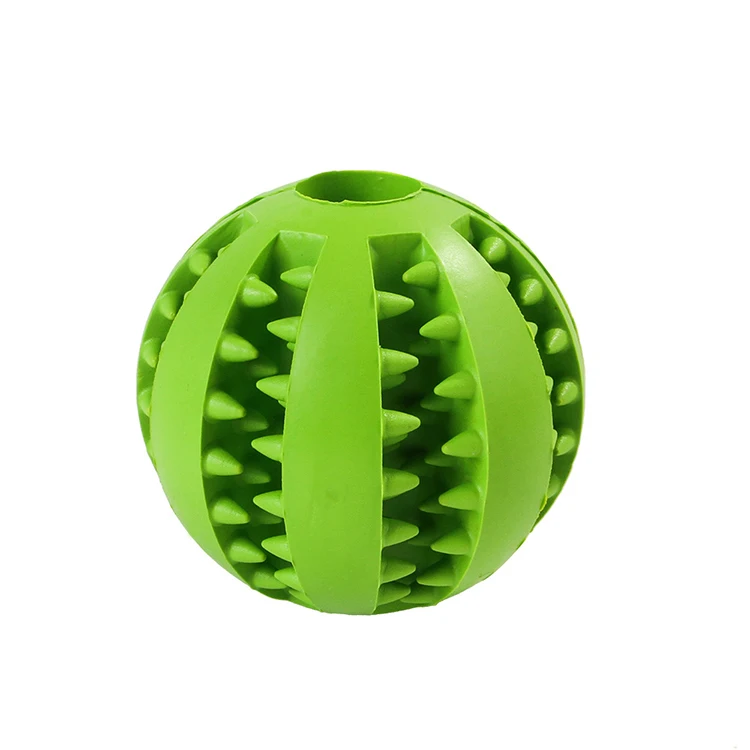 Rubber Pet Cleaning Balls Toys Ball Tooth Balls Food Interactive Pet Dog Chew Toys