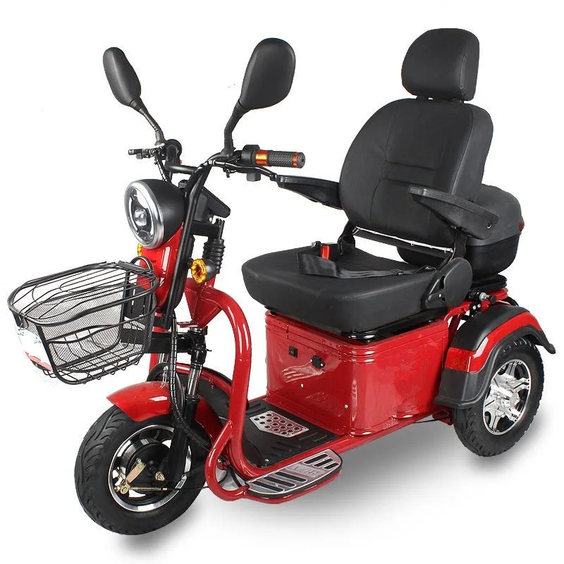 Elderly courtesy car Four wheel electric disabled household battery car for two elderly folding moped