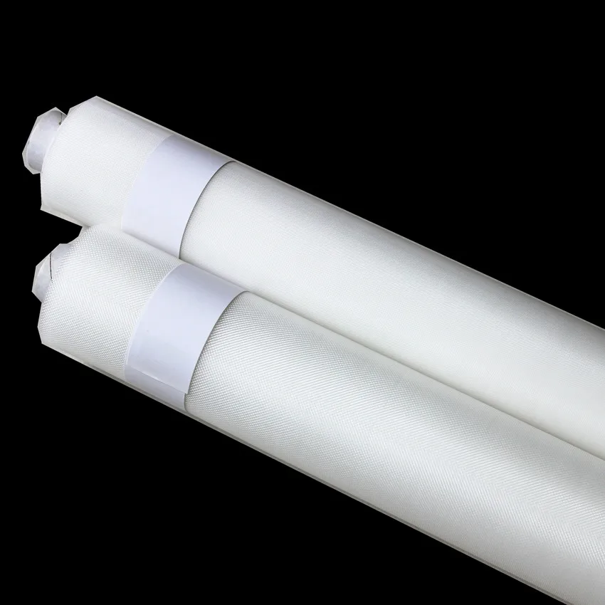 High Tension Plain Weave White Polyester Monofilament Bolting Cloth Silk Screen Printing Mesh Fabric