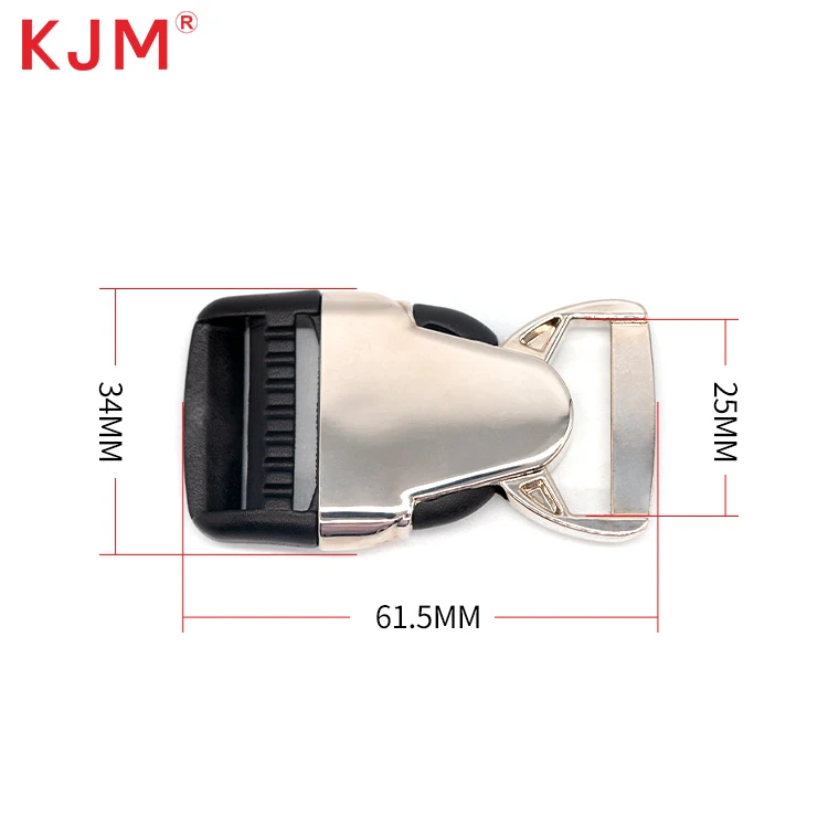 Other Backpack Accessories Custom Logo Zinc Alloy Heavy Duty Quick Release Metal Buckle for Bag Strap