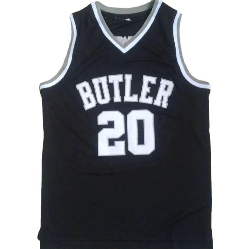 
USA Butler #20 N C A A high school black color basketball jersey custom uniforms men basketball black set 