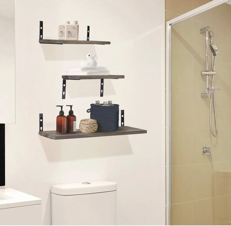 Customize Handmade Wall Mounted Cat Shelf Set Of 3 Wood Shelves Mount Decoration Furniture Floating Wall Shelf