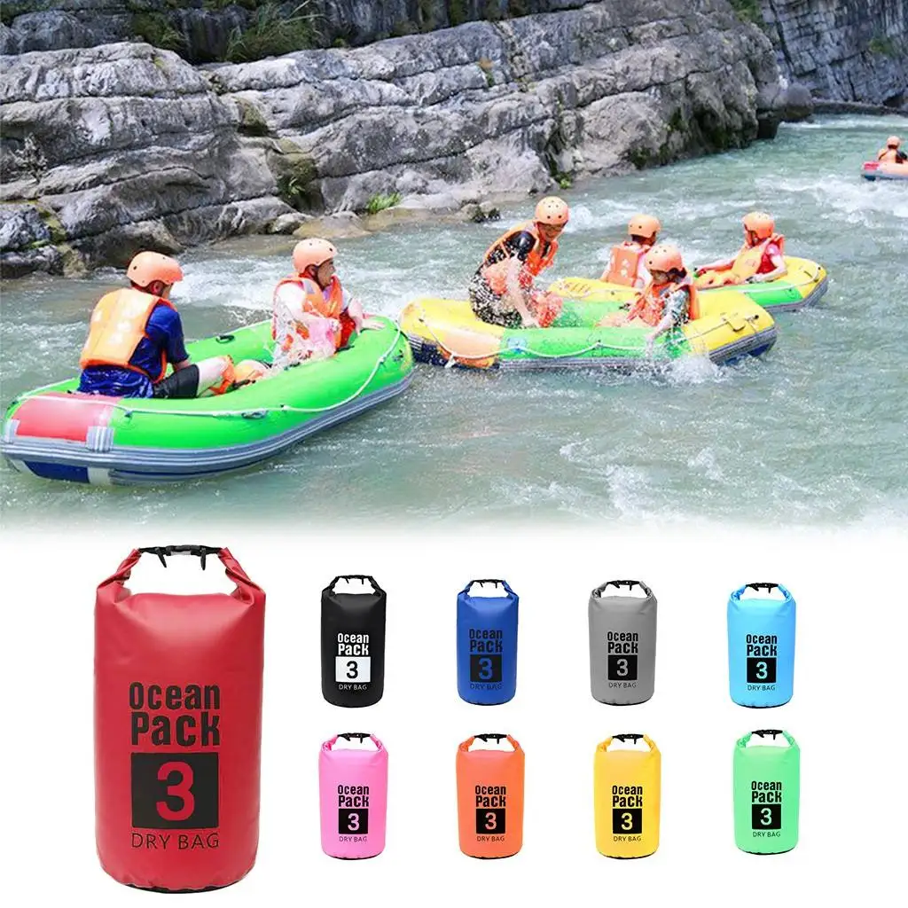 adjustable strap floating foldable custom logo pvc camping backpack roll top waterproof dry bag