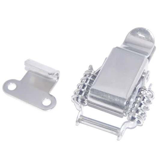 Двойная пружинная Рычажная защелка ящик для инструментов Выдвижная защелка из нержавеющей стали