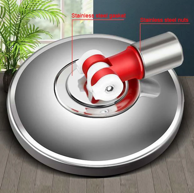 Thick hydraulic extension rod double drive can rotate explosion-proof stainless steel thick thick water mop mop