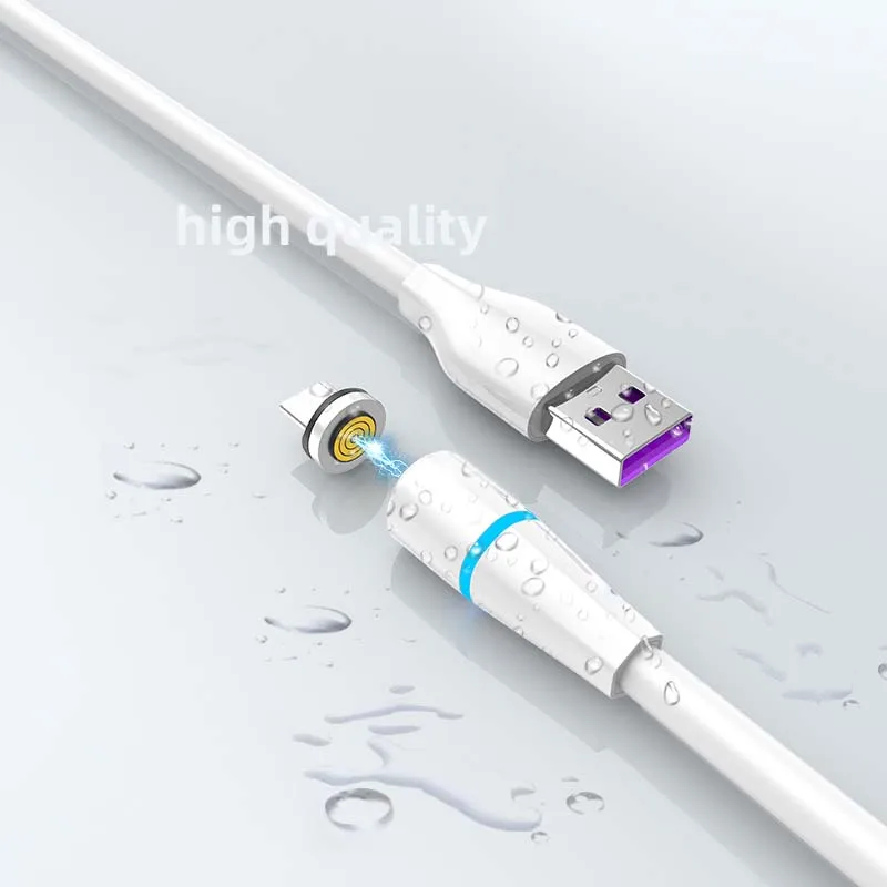 High Quality 3A Cell Phone Cable Magnetic Usb Charger 3 In 1 Usb Charging Data Led Usb cable