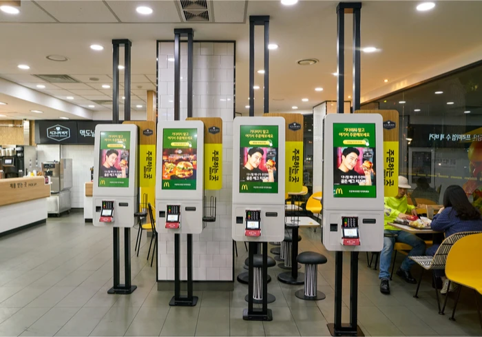 KFC Mcdonalds 23 6 дюймовый цифровой киоск для автооформления заказа