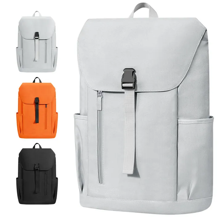 High Quality Recycled Canvas Travel Backpack Casual Sport Outdoor Hiking Waterproof Feature Unisex String Closure Laptop Use