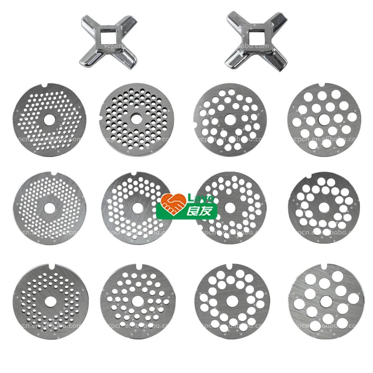 Pork Meat Mincer Grinder Crusher Screw Auger Meat Grinder Mincer Spare Parts Accessory Screw Ring Stainless Steel Aluminium