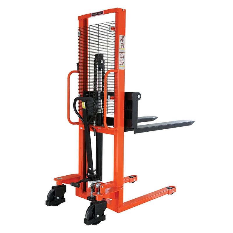 Полуэлектрический ручной гидравлический штабелер для поддонов 1 тонна 2 тонны