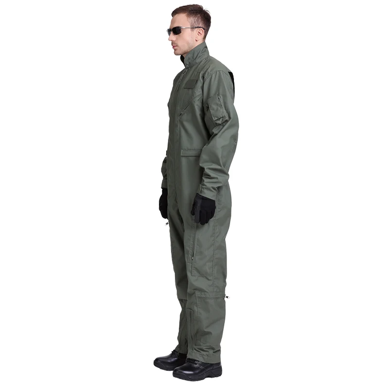 150GSM  mens overalls pilot With ISO11612 certificate Dupont Authorized pilot coveralls