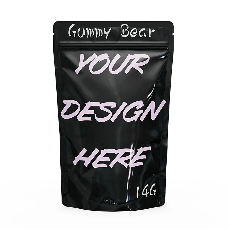 Digital Printed 1g 3.5g 7g 14g 28g Smell Proof Packaging Stand Up Pouch Soft Touch Cali Packs Smell Proof Mylar Bag With My Logo