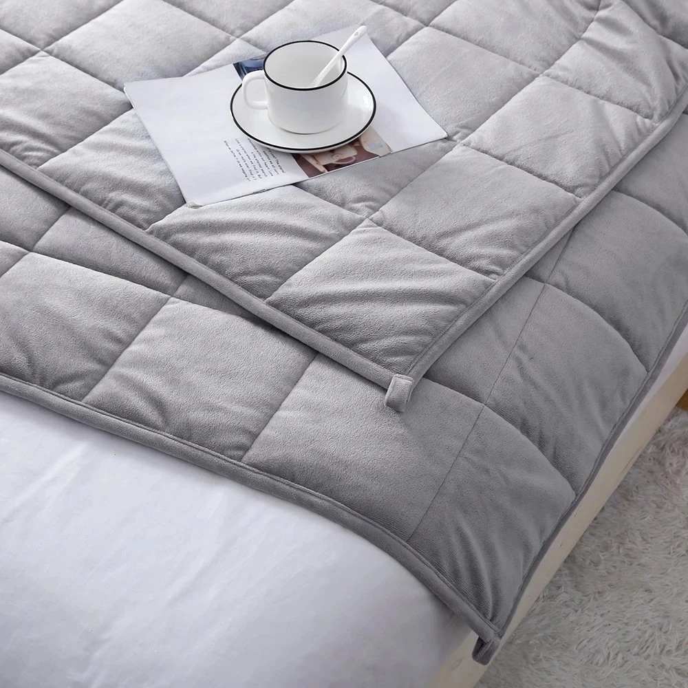 Panic Buying High Quality Cooling Therapy Weighted Blanket  for Anxiety Relief Use Quilted Technique