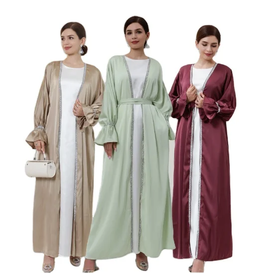 LMY fashion trade womens dress muslim evening dress eid clothes muslim open abaya party dresses women evening elegance modest