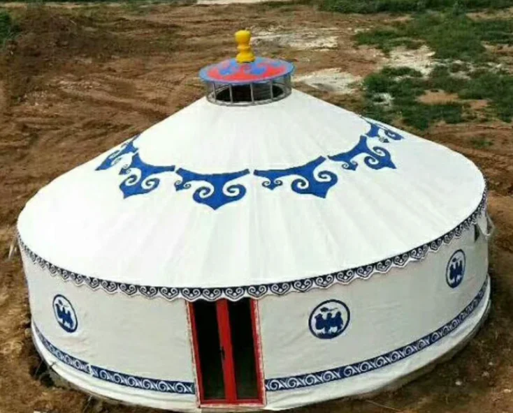 Cheap large luxury Mongolian yurt tent
