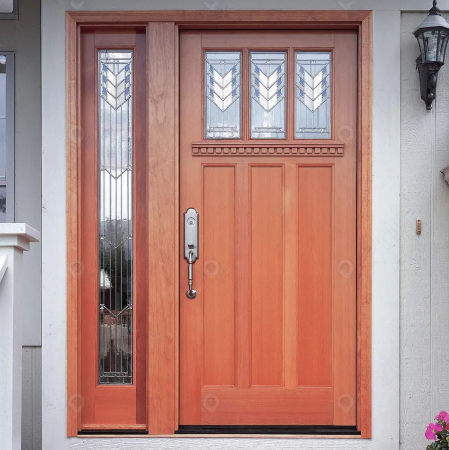 Prima Exterior Internal Room Slab Shaker Door Prehung Wood Plastic Front Bi-Fold Other Entry Doors For Houses With Smart Lock