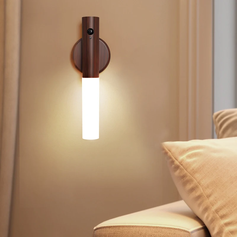 Portable Cabinet Lights Inductive Wireless Magnetic Smart Indoor Wall Staircase Lamp USB Led Motion Sensor Night Light